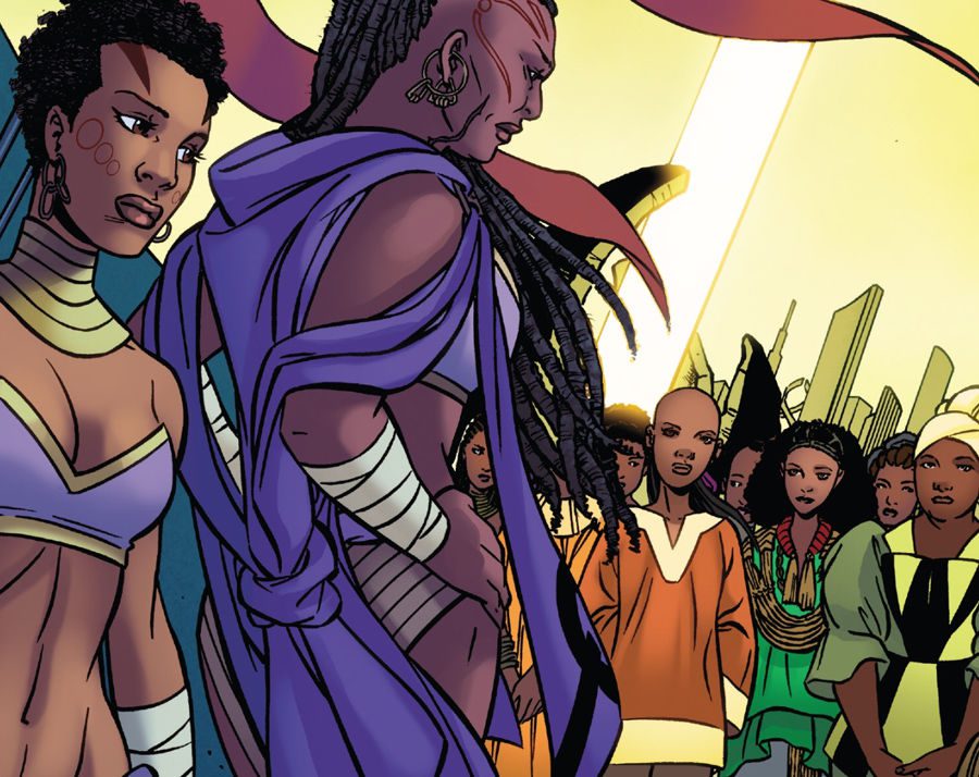 Mistress Zola welcoming a new crop of potential Dora Milaje