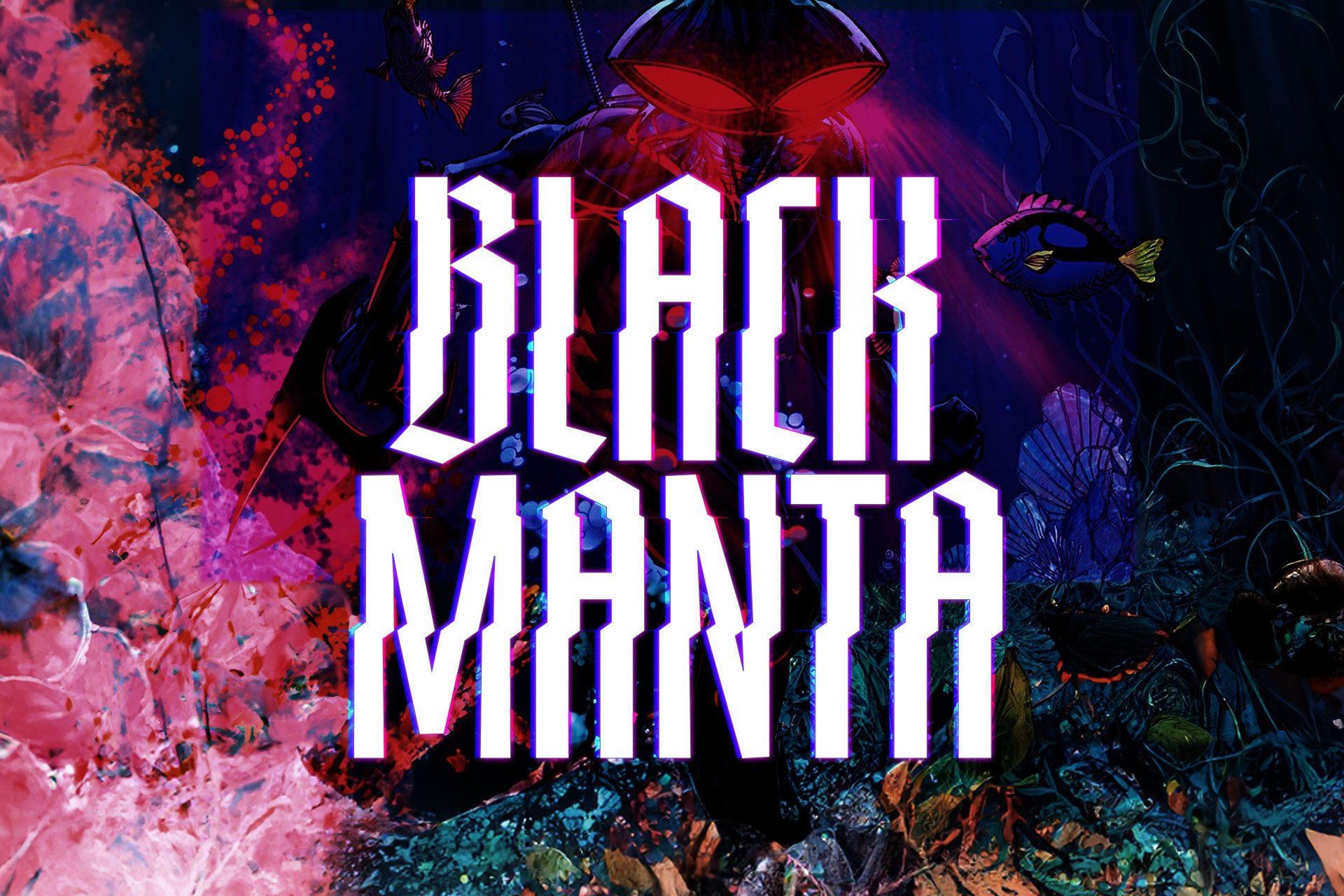Black Manta - Logo by Carl Waldron
